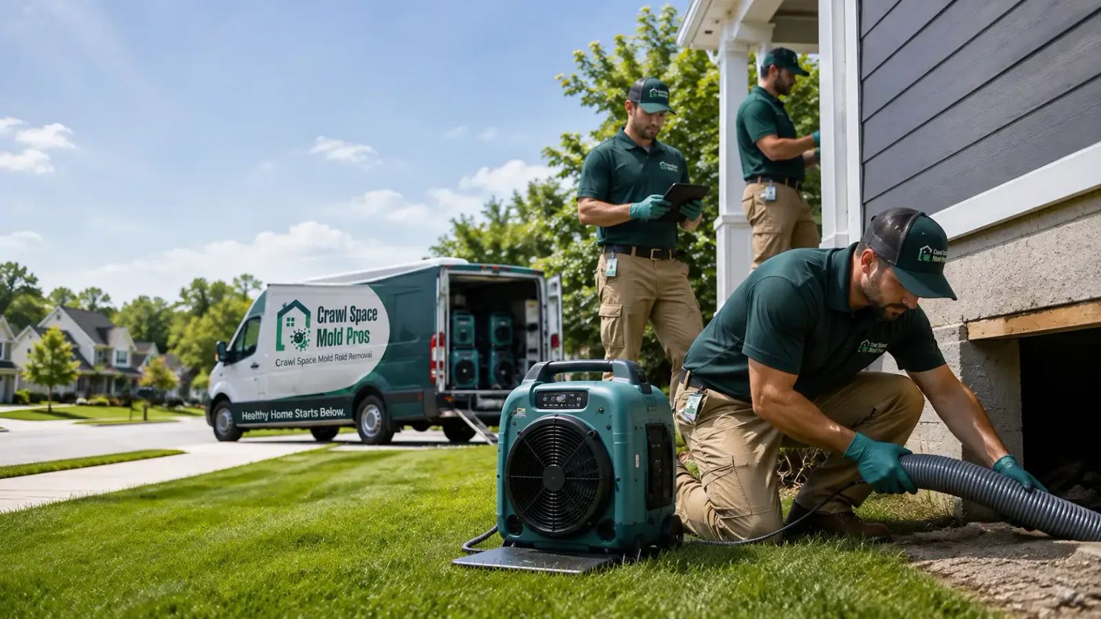 Crawl Space Mold Removal in Philo, IL